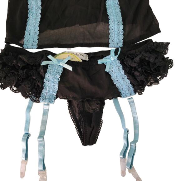 VTG Coquette Y2K Fairy Babydoll Honey Dew Cami Mesh Set Unicorn - Picture 7 of 10